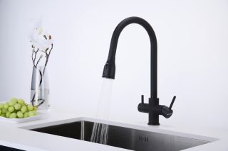 Смеситель для кухни Paulmark Lange La214212-401 антрацит